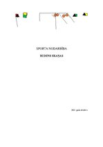 Konspekts 'Sporta nodarbība', 1.