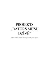 Referāts 'Dators mūsu dzīvē', 1.