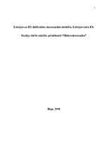 Referāts 'Latvijas un ES dalībvalstu ekonomiskā attīstība. Latvijas vieta ES', 1.