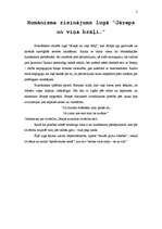 Eseja 'Humānisma idejas Raiņa darbos', 2.