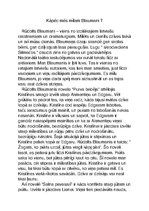 Eseja 'Kāpēc mēs mīlam Blaumani?', 1.