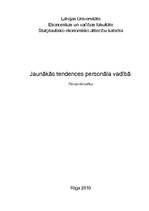 Eseja 'Jaunākās tendences personālvadībā', 1.