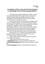 Konspekts 'Investīcijas veicina valstu ekonomisko izaugsmi un iedzīvotāju dzīves līmeņa paa', 1.