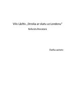 Referāts 'Vilis Lācītis "Stroika ar skatu uz Londonu"', 1.