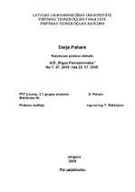 Prakses atskaite 'A/S „Rīgas Piensaimnieks”', 1.