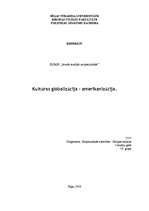 Referāts 'Kultūras globalizācija – amerikanizācija', 1.