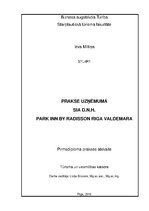 Prakses atskaite 'Prakse uzņēmumā', 1.