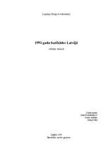 Referāts '1991.gada barikādes Latvijā', 1.
