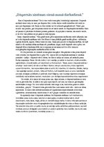 Eseja 'Dispersās sistēmas vienā mana darba dienā', 1.