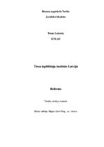 Referāts 'Tiesu izpildītāju institūts', 1.