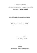 Eseja 'Eseja par aktuālajām problēmām normatīvo aktu jomā', 1.