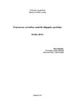 Referāts 'Uzņēmuma uzvedības modelis oligopola apstākļos', 1.