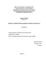 Diplomdarbs 'Latvijas eksports: eksporta vadīšana Latvijas pārtikas uzņēmumā', 1.