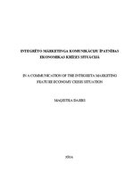 Diplomdarbs 'Integrēto mārketinga komunikāciju īpatnības ekonomikas krīzes situācijā', 1.