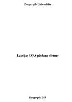 Referāts 'Latvijas PSR pēckara vēsture', 1.