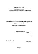 Eseja 'Vides aizsardzība. Ūdens piesārņojums', 1.