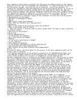 Eseja 'Post Completion Audit', 1.