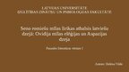 Prezentācija 'Seno romiešu mīlas lirikas atbalsis latviešu dzejā: Ovidija mīlas elēģijas un As', 1.