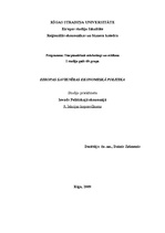 Konspekts 'Eiropas Savienības ekonomiskā politika', 1.