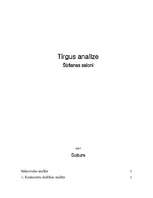 Konspekts 'Tirgus analīze', 1.