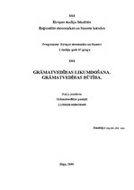 Konspekts 'Grāmatvedības likumdošana. Grāmatvedības būtība', 1.