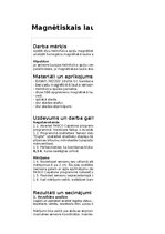 Paraugs 'Magnētiskais lauks', 1.