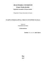 Konspekts 'Starptautiskie kapitāla tirgi un investīciju bankas', 1.