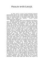 Eseja 'Pasaule ienāk Latvijā', 1.