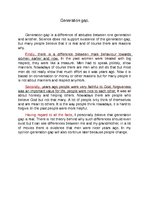 Eseja 'Generation gap essay', 1.