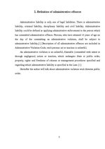 Referāts 'Administrative Offences', 5.