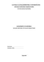 Konspekts 'Izlases metodes un izlases pamatveidi', 1.