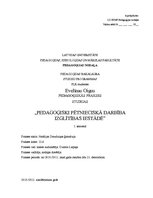 Prakses atskaite 'Pedagoģiski pētnieciskā darbība izglītības iestādē', 2.