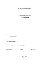 Prakses atskaite 'Prakse AS "Privat Bank"', 1.