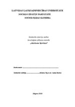 Referāts 'Strukturēto interviju analīze. Atkritumu šķirošana', 1.