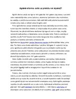 Eseja 'Agrārā reforma - solis uz priekšu vai atpakaļ', 1.