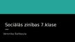 Prezentācija 'Sociālās zinības 7.klase', 1.