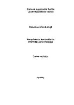 Konspekts 'Resursu cenas Latvijā', 1.