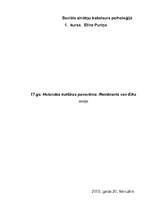 Eseja '17.gs. Holandes kultūras panorāma. Rembrants van Eiks', 1.