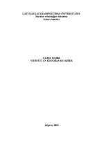 Biznesa plāns 'Viesnīcu un ēdināšanas vadība', 1.