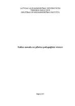 Referāts 'Saldus novada pedagoģiskā vēsture', 1.