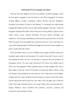 Eseja 'Reasons to Study French', 1.