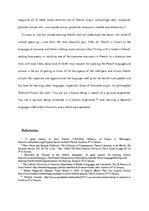 Eseja 'Reasons to Study French', 3.