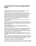 Konspekts 'Zentas Mauriņas “Desmit garīgās higiēnas baušļi”', 1.