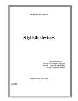 Konspekts 'Stylistic Devices in the English Language', 1.