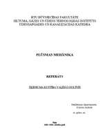 Referāts 'Šķidruma kustība upju gultnēs', 1.