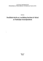 Referāts 'Sociālais darbs ar vecākiem, kuriem ir bērni ar funkciju traucējumiem', 1.
