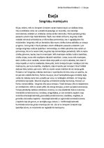 Eseja 'Sengrieķu mantojums', 1.