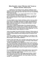 Eseja 'Brāļu Kaudzīšu romāna "Mērnieku laiki" Lienas un Kaspara attiecību raksturojums', 1.