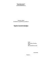 Referāts 'Spāru konstrukcijas', 1.