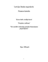 Referāts 'Kā sastādīt veiksmīgu projekta finansējuma pieprasījumu', 1.